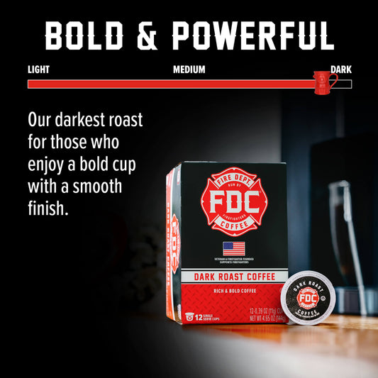 Fire Dept Coffee Dark Roast Pods