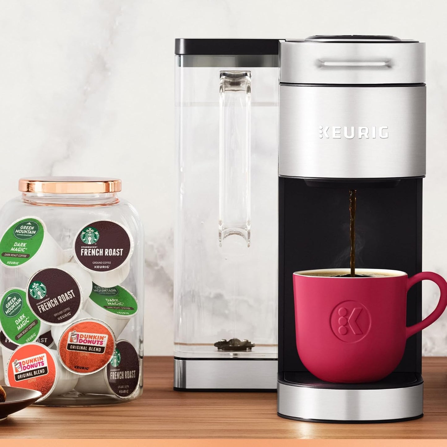 Keurig K-Supreme plus Single Serve K-Cup Pod Coffee Maker, Multistream Technology, Customizable Strength and Temperature Settings, Programmable, 78Oz Removable Reservoir, Stainless Steel