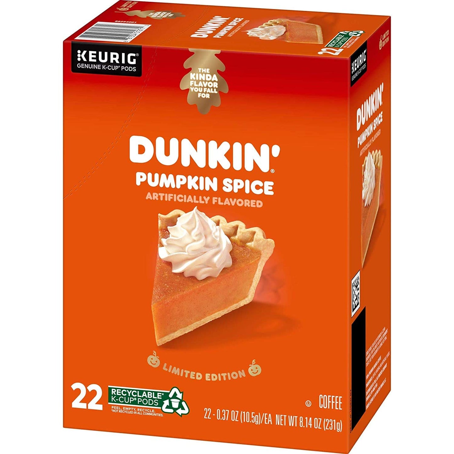 Dunkin Donuts Pumpkin Spice K-cups
