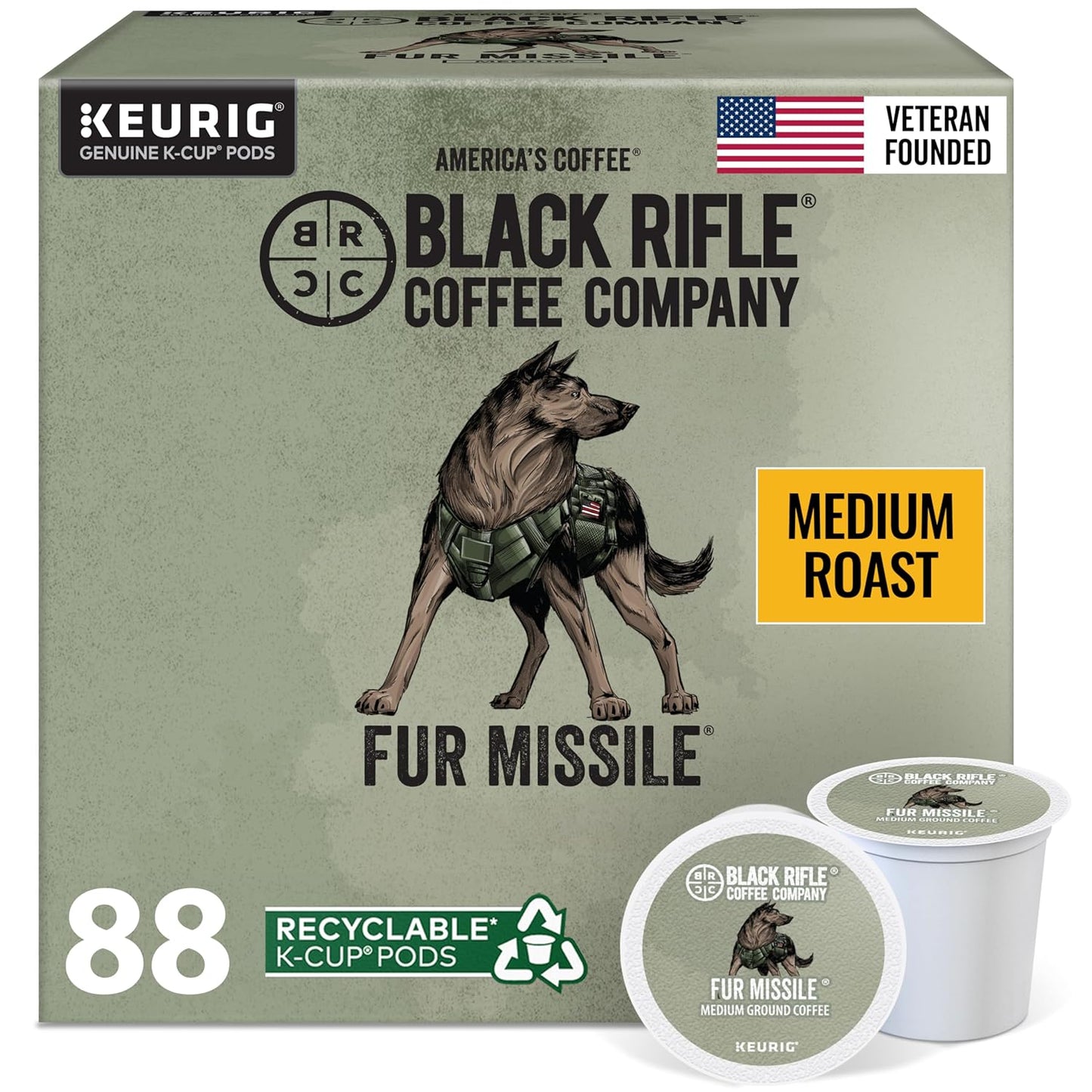 Black Rifle Coffee Fur Missile K-cups