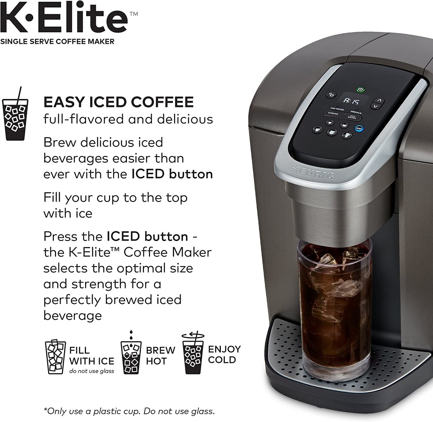 Keurig K-Elite Single-Serve Coffee Maker 12oz Brew Size