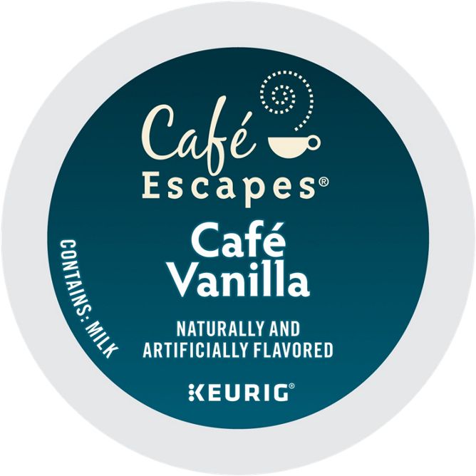 Cafe Escapes Cafe Vanilla Coffee K-Cups – Bulk Box 96 Count