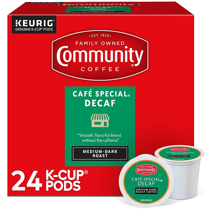 Community Coffee Cafe Special Decaf K Cups