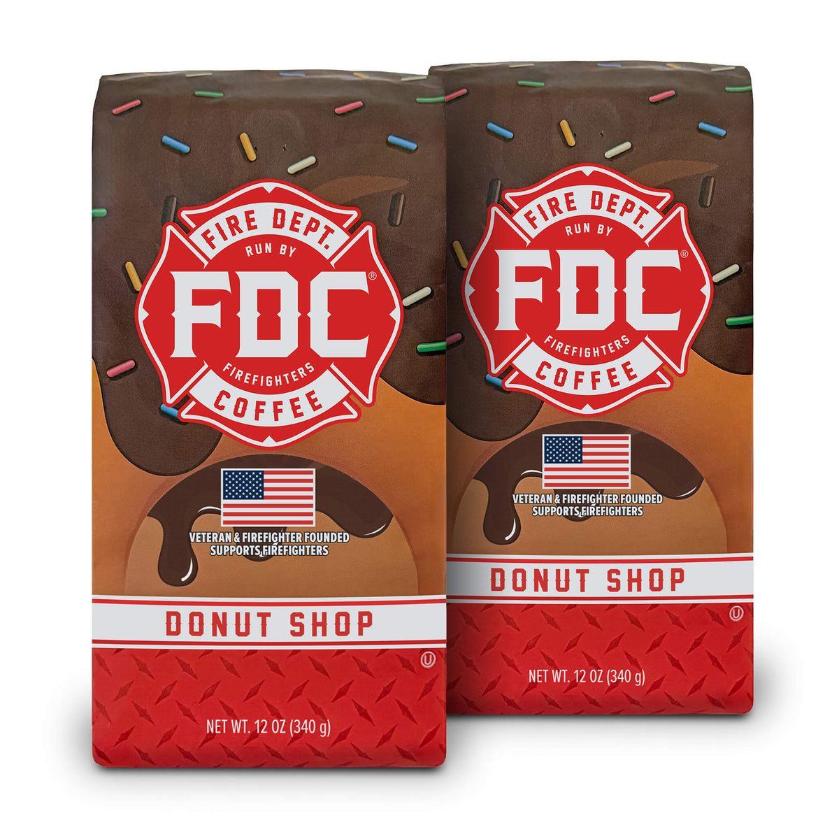 Fire Department Coffee Donut Shop Medium Roast Ground Coffee & Whole Bean Coffee