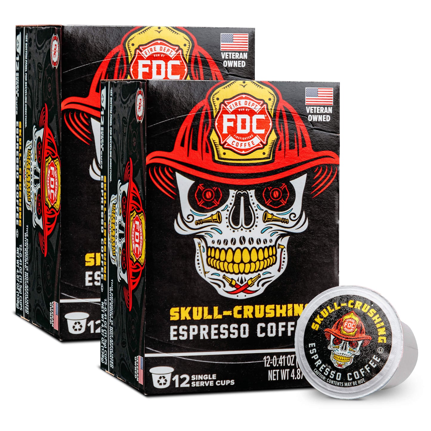 Fire Department Coffee Skull Crushing Espresso Coffee Pods