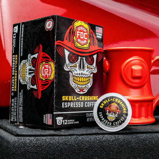 Fire Department Coffee Skull Crushing Espresso Coffee Pods