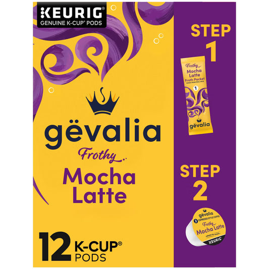 Gevalia Frothy Cafe Mocha Latte Coffee Pods