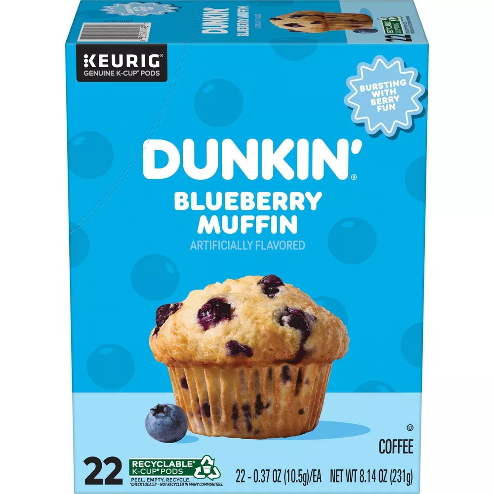 Dunkin' Blueberry Muffin 22ct K-cups