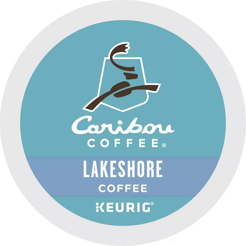 Caribou Coffee Lakeshore Blend Medium Roast K-Cups – Bulk Box 24 Count