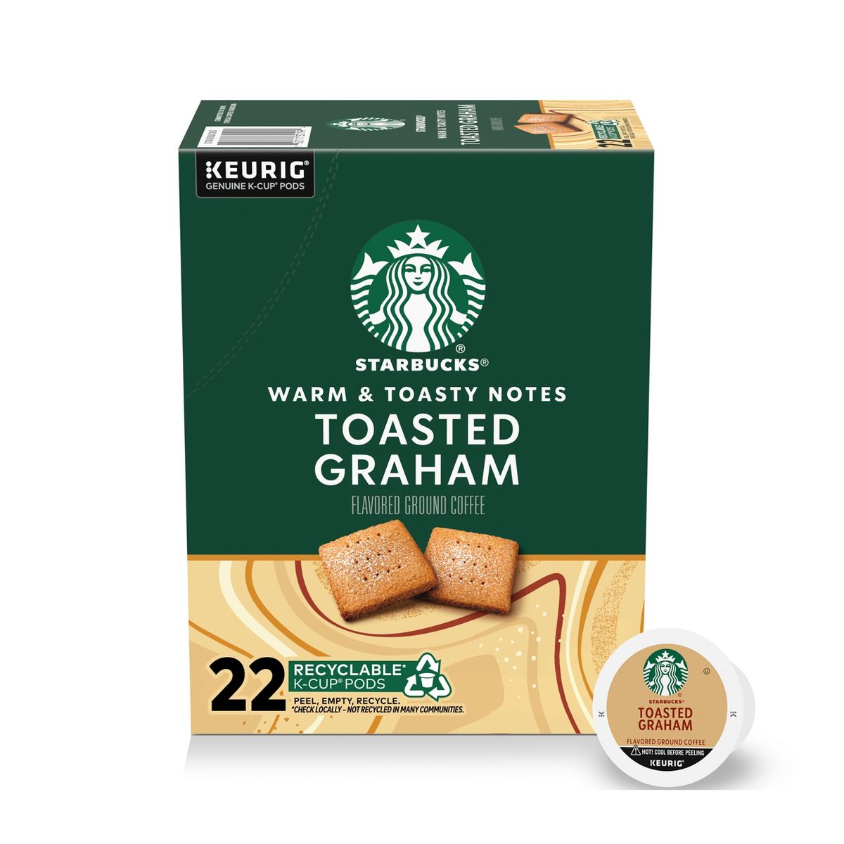 Starbucks Toasted Graham Flavored Coffee K-Cup Pods