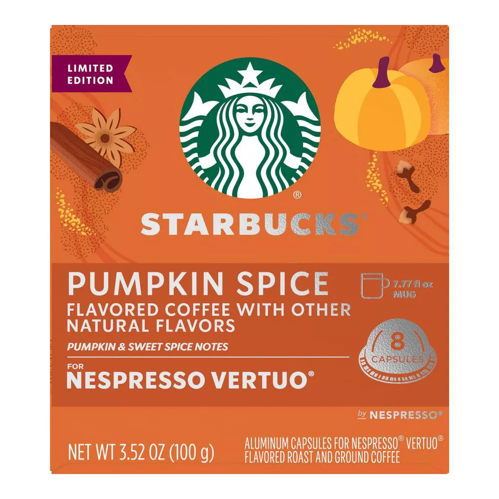 Starbucks Pumpkin Spice Nespresso Vertuo Pods
