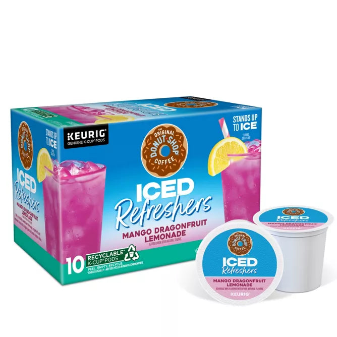 The Original Donut Shop Mango Dragonfruit Lemonade Refresher K-cups