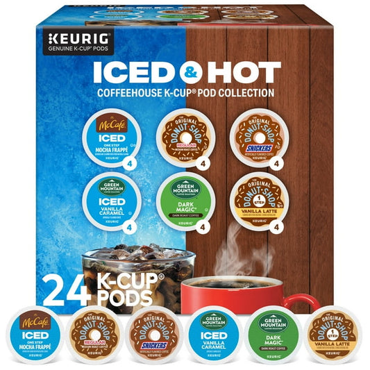 Keurig Iced & Hot Variety Coffeehouse Collection K-cups