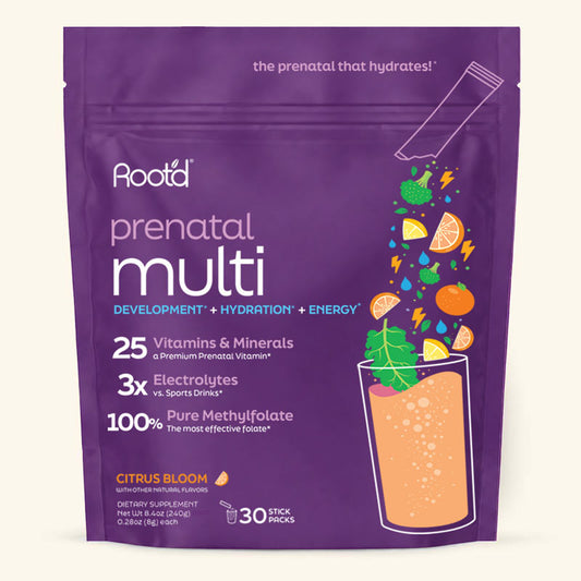 Root'd Essential Prenatal Nutrition + Electrolytes with DHA