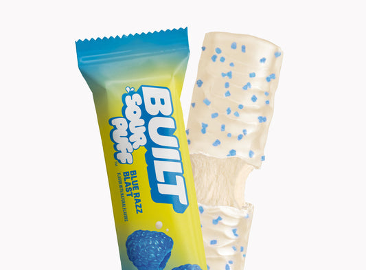 Blue Razz Blast Sour Puff Protein Bar | Built Snack