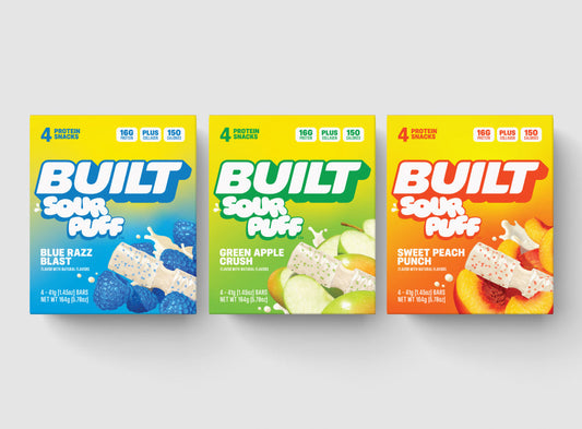 Sour Puff Protein Bar Variety Pack 12ct – Assorted Sour Flavors