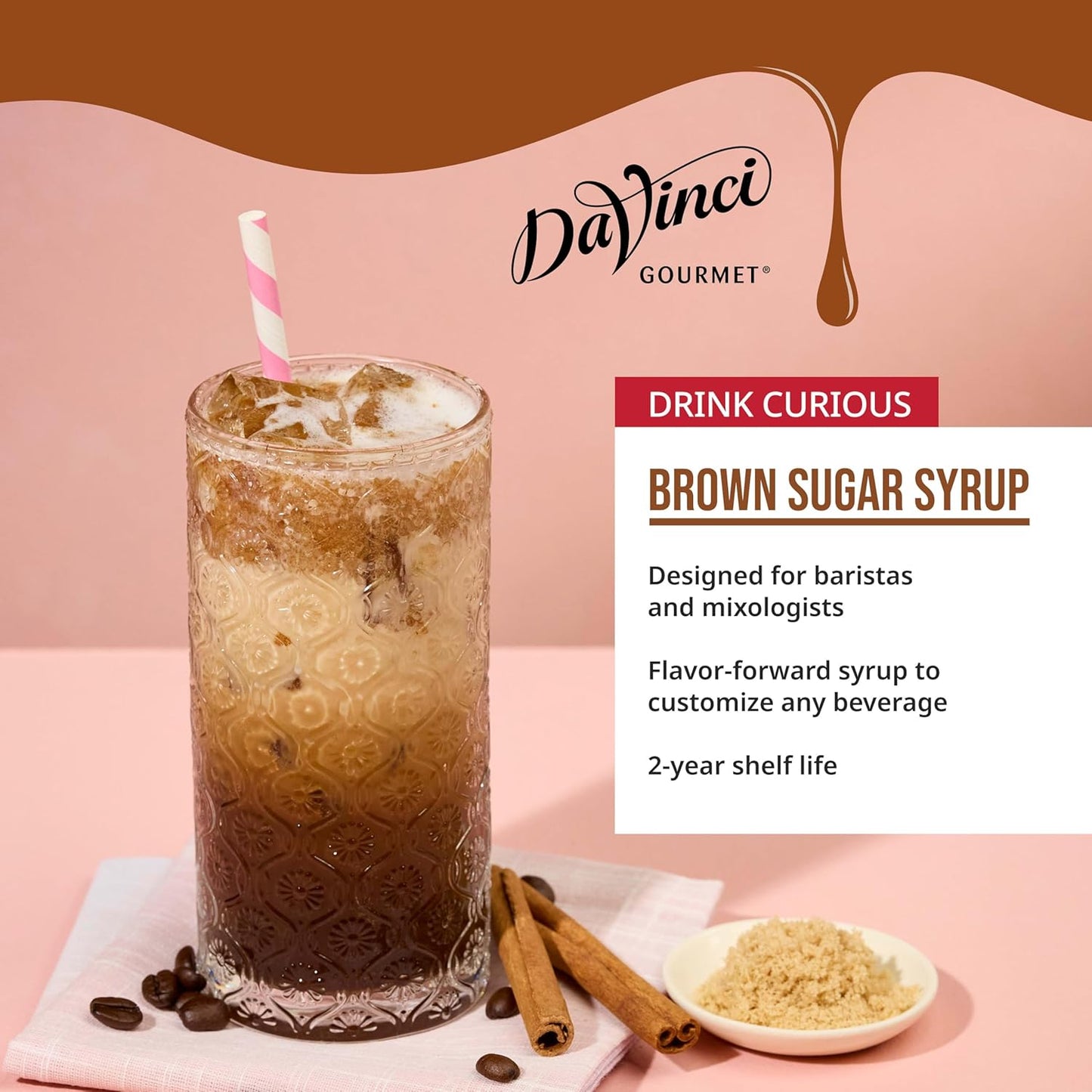 Brown Sugar Syrup, 25.4 Fluid Ounces (Pack of 1)