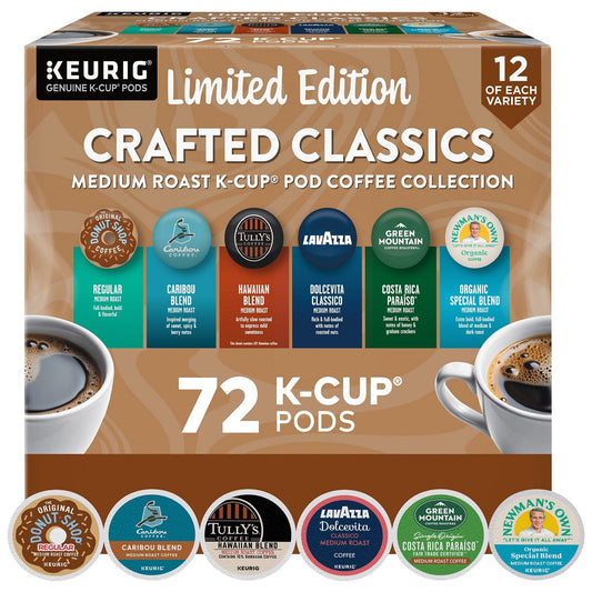 Keurig Crafted Classics Variety Pack K-Cup Pods  72 Count