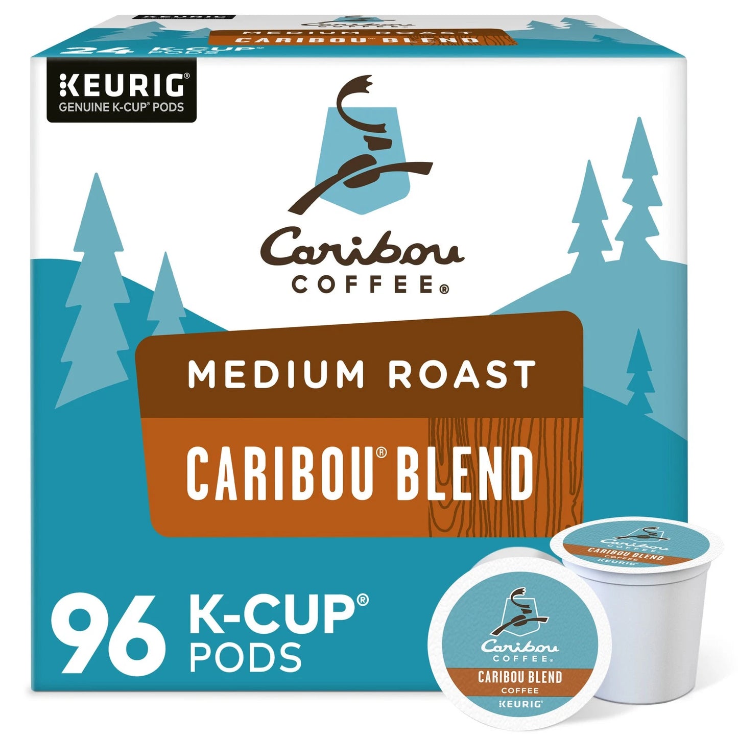 Caribou Blend Medium Roast Coffee K-cups