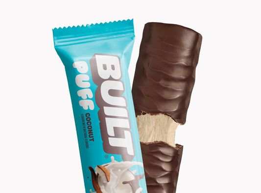 Coconut Puff Protein Bar | Built High Protein Snack