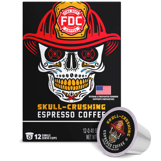 Fire Department Coffee Skull Crushing Espresso Coffee Pods