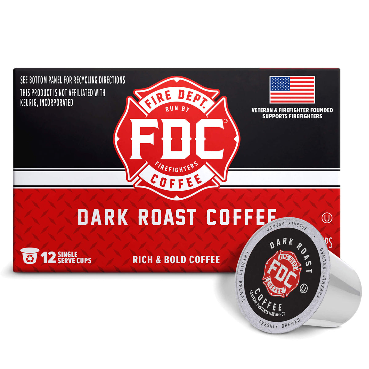 Fire Dept Coffee Dark Roast Pods