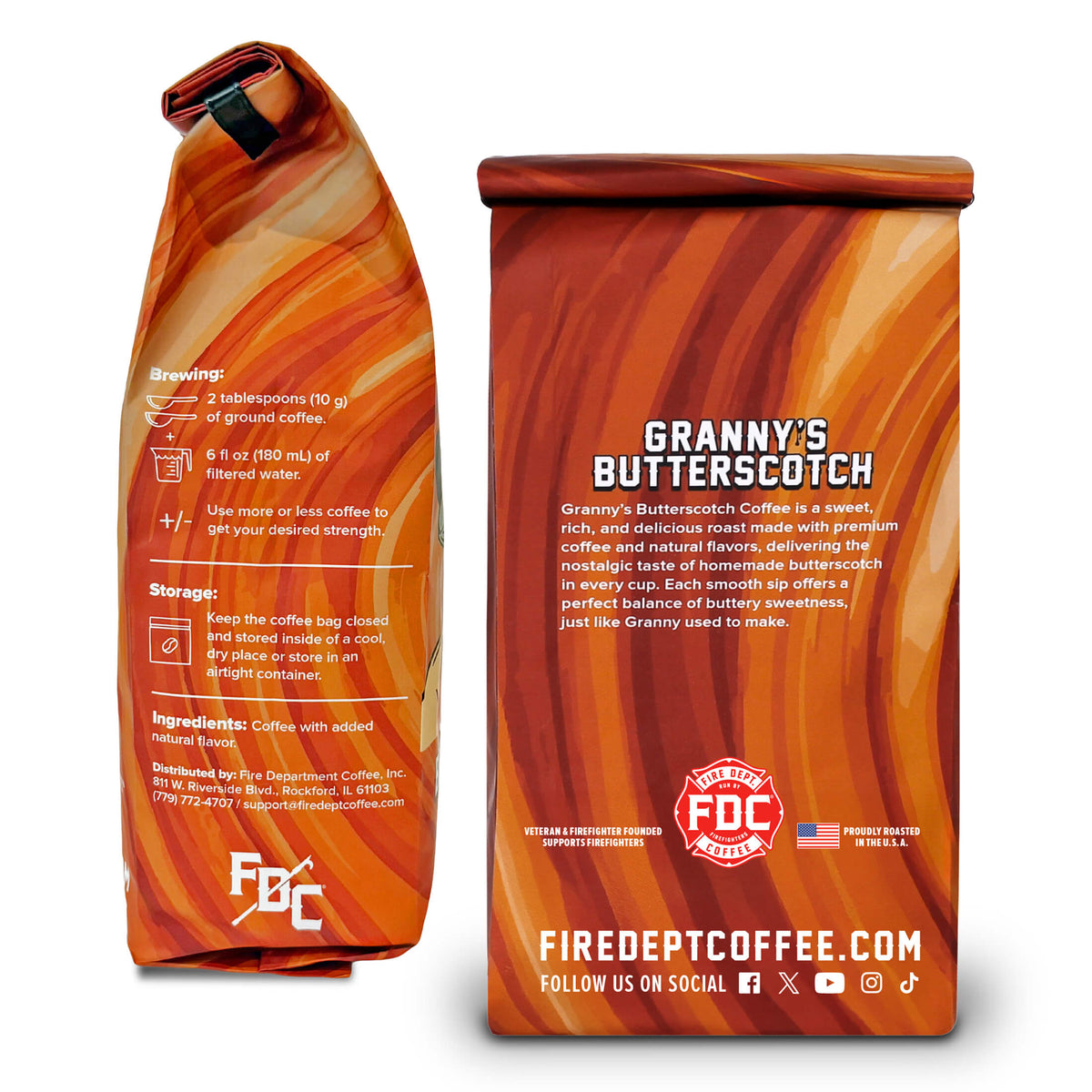Fire Department Coffee Granny's Butterscotch Coffee