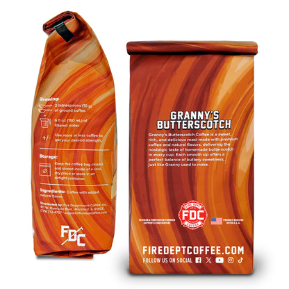 Fire Department Coffee Granny's Butterscotch Coffee