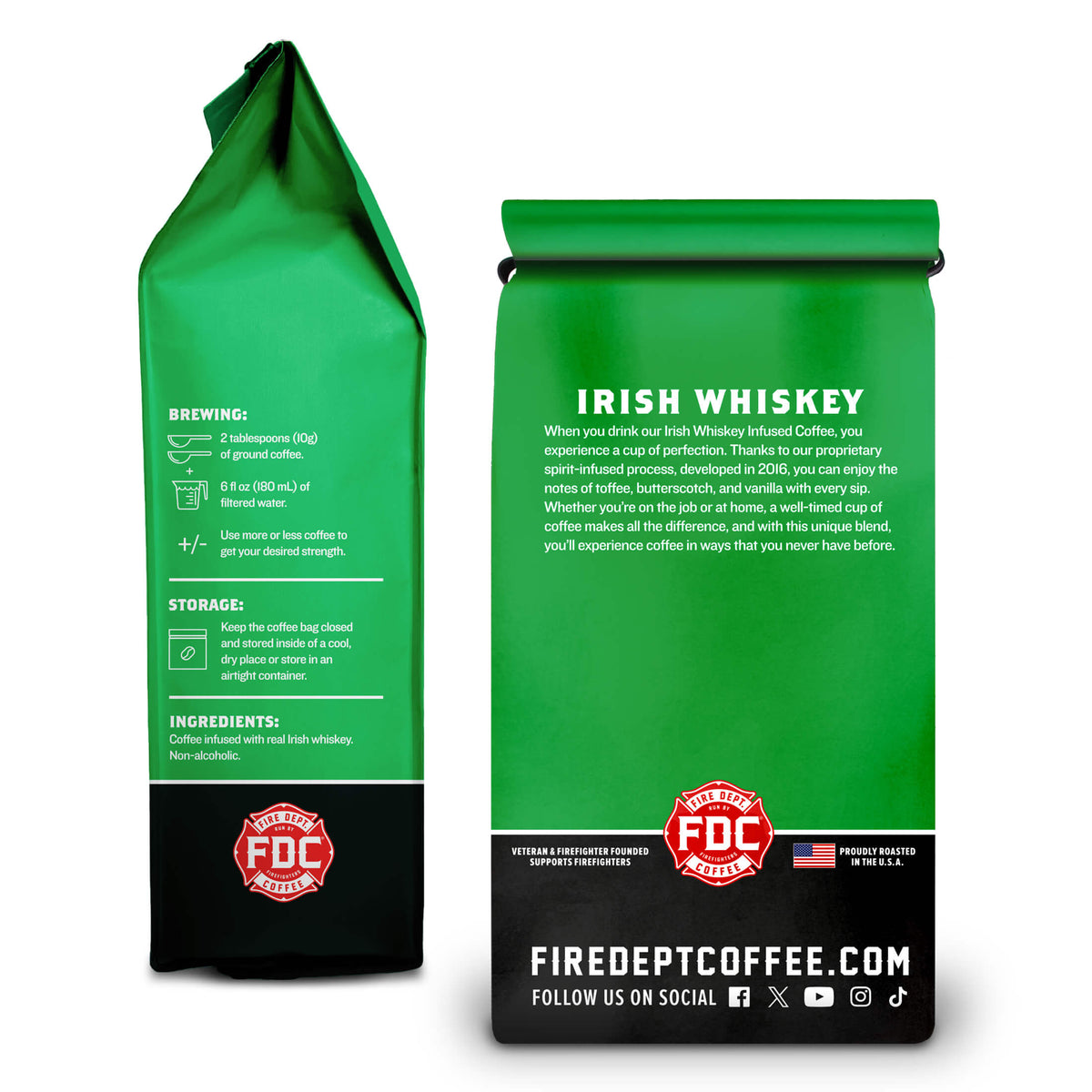 Fire Department Coffee Irish Whiskey Infused Coffee