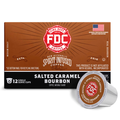 Fire Department Coffee Salted Caramel Bourbon Infused Coffee Pods