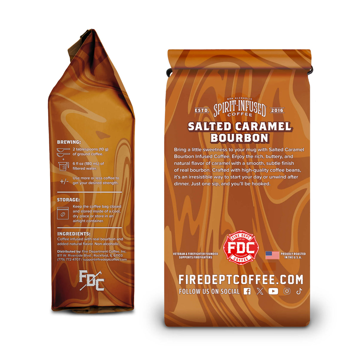 Fire Department Salted Caramel Bourbon Infused Coffee