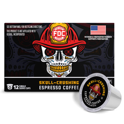 Fire Department Coffee Skull Crushing Espresso Coffee Pods