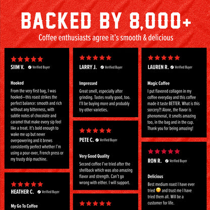 Fire Department Coffee Vanilla Bean Bourbon Infused Coffee