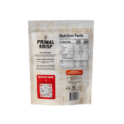 Primal Krisp Classic Chicken Crispy Meat Chips