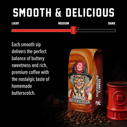 Fire Department Coffee Granny's Butterscotch Coffee