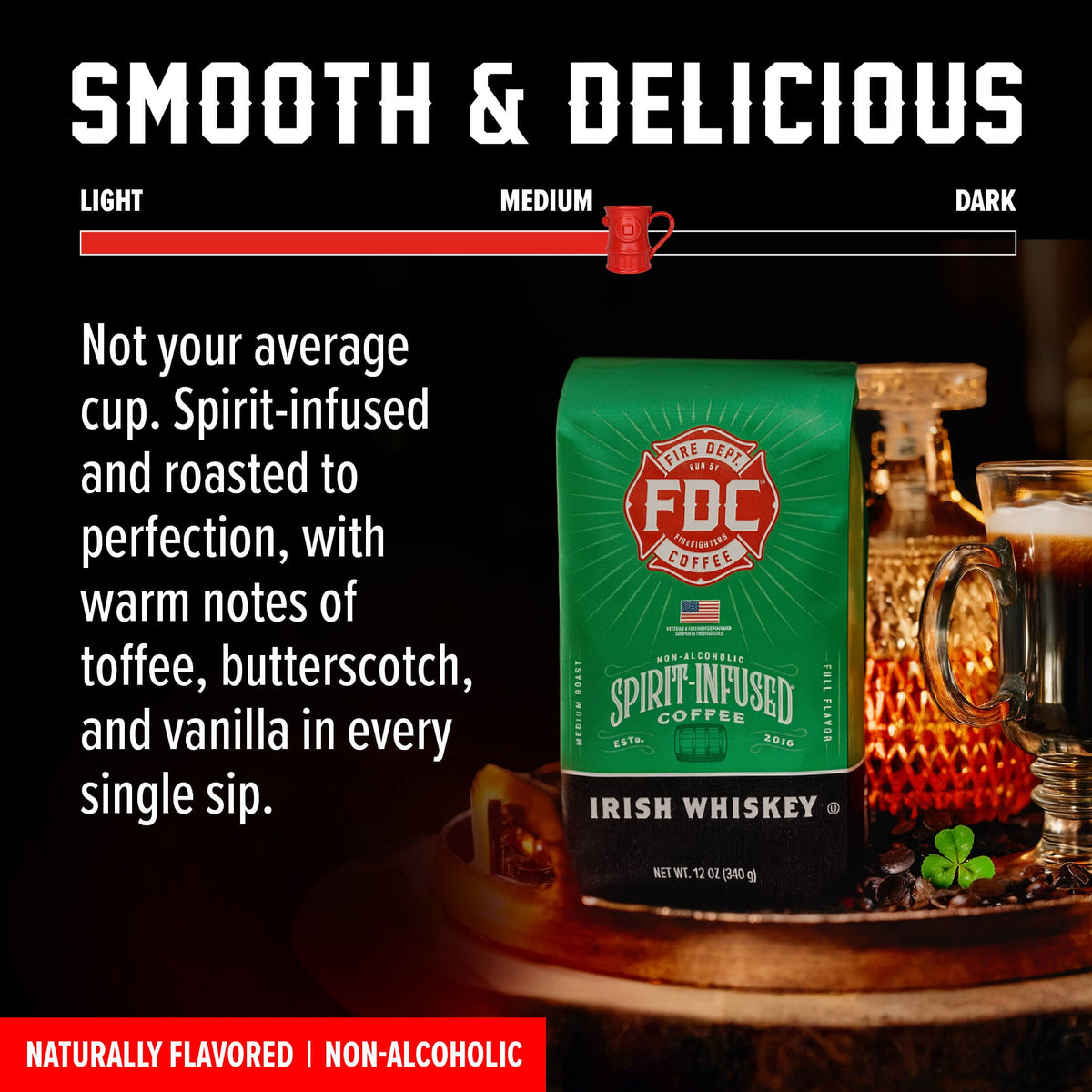 Fire Department Coffee Irish Whiskey Infused Coffee