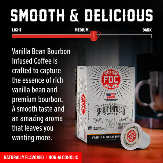 Fire Department Coffee Vanilla Bean Bourbon Infused Coffee Pods