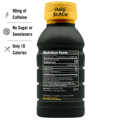 Java House Cold Brew 8oz Bottles - Pure Black