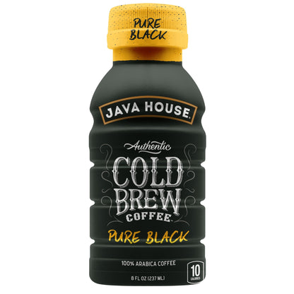 Java House Cold Brew 8oz Bottles - Pure Black