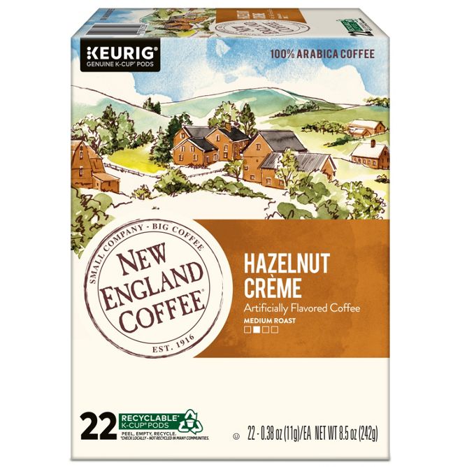 New England Coffee Hazelnut Creme K-Cup Coffee Pods