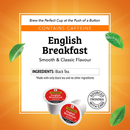 Twinings English Breakfast Pure Black Tea Keurig K-cups