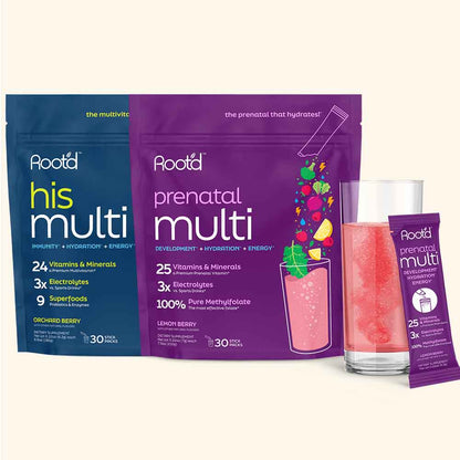 Root'd Growing Together Bundle | Prenatal & Men's Daily Nutrition
