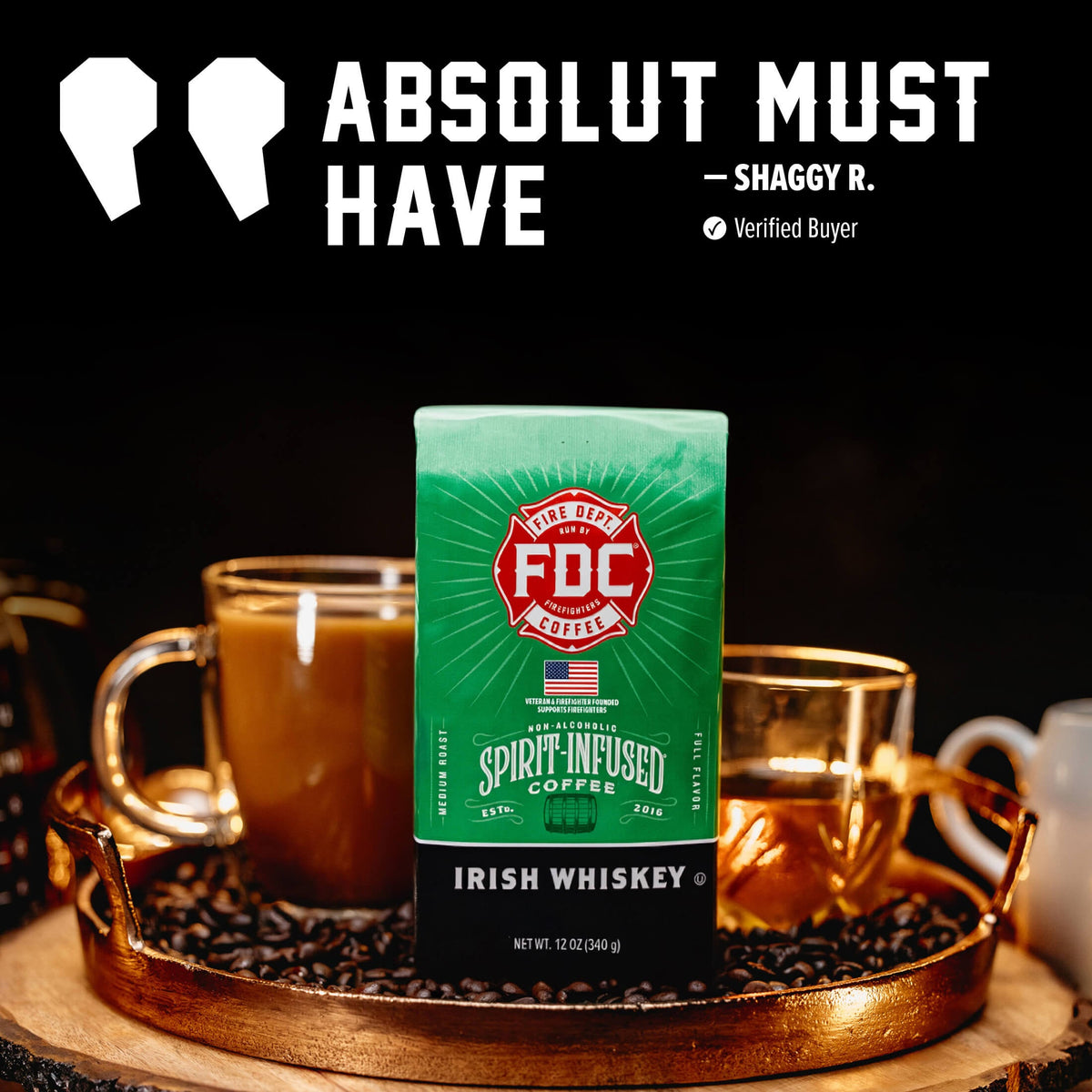 Fire Department Coffee Irish Whiskey Infused Coffee