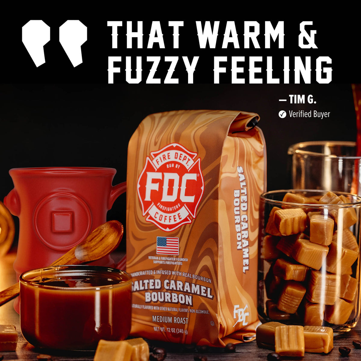 Fire Department Salted Caramel Bourbon Infused Coffee