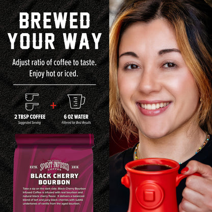 Fire Department Coffee Black Cherry Bourbon Infused Coffee