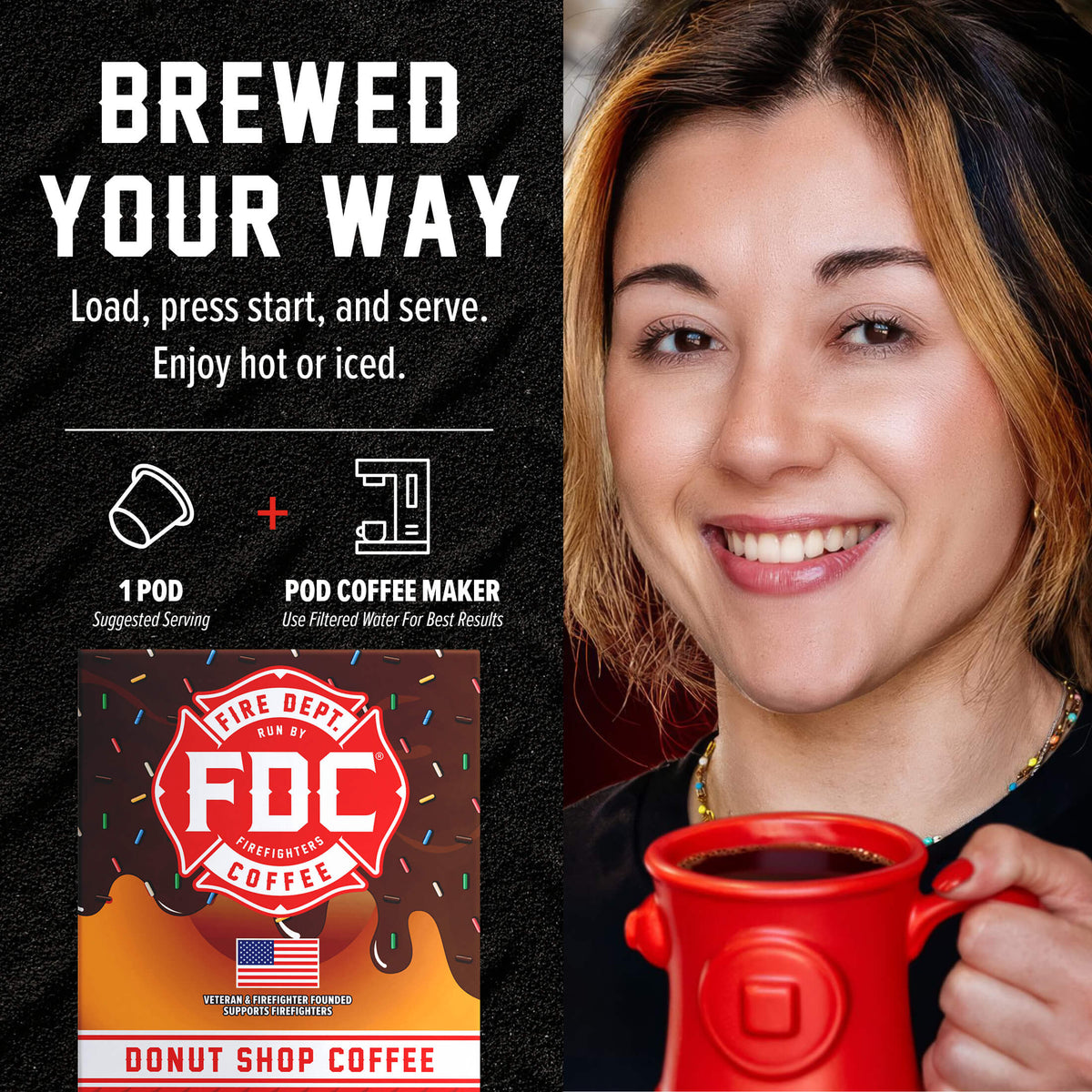 Fire Dept Coffee Donut Shop Coffee Pods