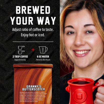 Fire Department Coffee Granny's Butterscotch Coffee