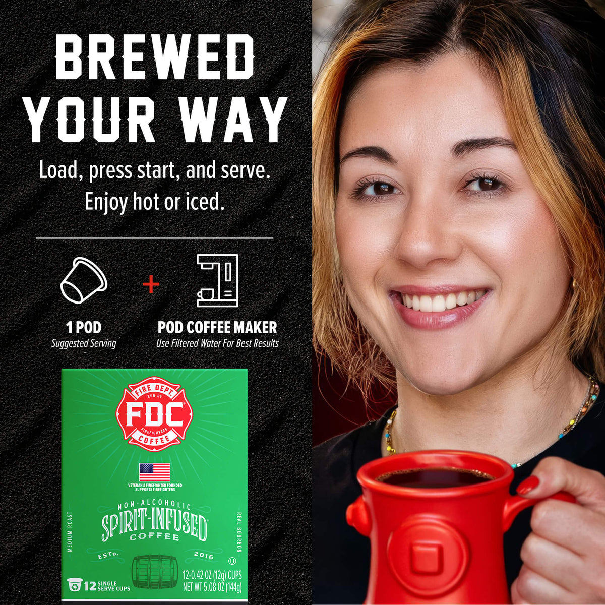 Fire Department Coffee Irish Whiskey Infused Coffee Pods