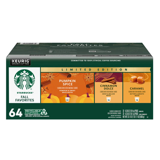 Starbucks Fall Favorites Variety Pack Keurig K-cups