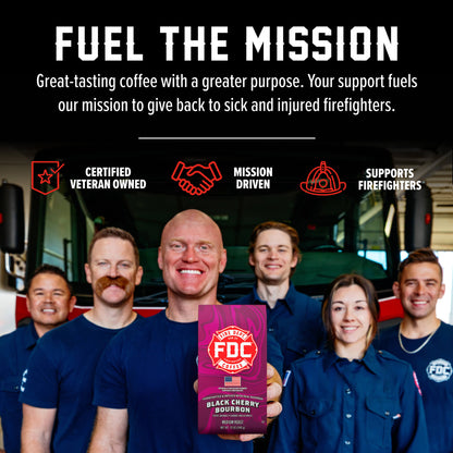 Fire Department Coffee Black Cherry Bourbon Infused Coffee